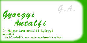 gyorgyi antalfi business card